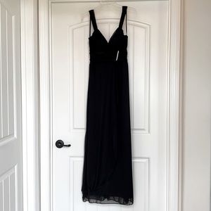 Betsy & Adam Black Maxi Gown